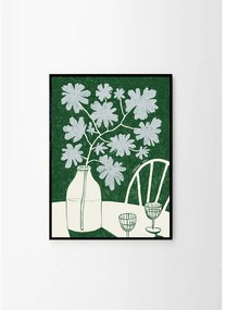 Постер 30x40 cm Blue Flowers &amp; Red Wine – Anouk van Cleef – The Poster Club