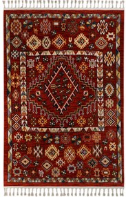 Килим за антре (80 x 300) 80014A - Бордо червено
