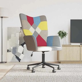 328194 vidaXL Релакс стол, пачуърк, плат