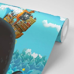 Тапет – Пиратски кораб на кит