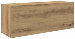 860084 vidaXL Стенен шкаф за баня, дъб артизан, 80x25x30 см, инженерно дърво