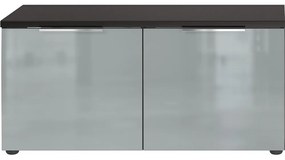 Сив шкаф за обувки с пейка Genova - Germania