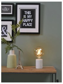 Бяла настолна лампа с мраморна основа Athens - it's about RoMi