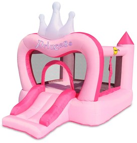 HAPPY HOP Батут замък Princess с пързалка 285x210x220