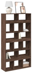 3309381 vidaXL Библиотека, кафяв дъб, 100x33x187,5 см, инженерно дърво