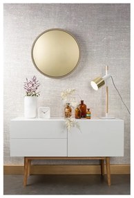 Огледало за стена от златна стомана, ø 60 cm Bandit - Zuiver