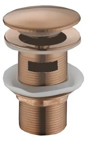 Mexen корк click-clack кръгъл с преливник, розово злато - 79920-60