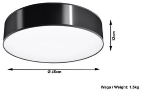 Черна таванна светлина таван Atis - Sollux