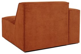 Модул за оранжев велурен диван (ляв ъгъл) Sting - Scandic