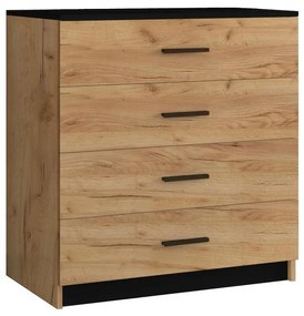 Скрин TIMON дъб крафт/черен