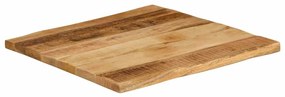 370654 vidaXL Плот за маса, жив ръб, 40x40x2,5 см, масивно дърво грубо манго