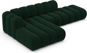 Тъмнозелен ъглов диван (ляв ъгъл) Lupine – Micadoni Home