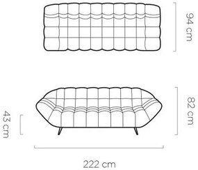 Диван Dolphin триместен-Mple