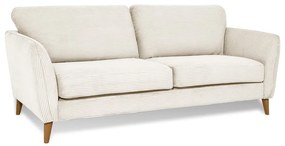 Бял диван от рипсено кадифе 206 cm Paris – Scandic