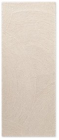 Ръчно изработена вълнена пътека в светло естествен цвят 80x200 cm Eleni Natural White – Hanse Home