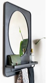 Стенно огледало с рафт 50x80 cm Pascal - White Label