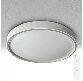 Brilagi-LED Димируемо осветително тяло NANCI LED/60W/230V 3000-6500K Ø 49 см сребристо + дистанционно управление