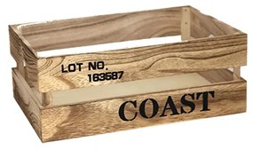 Дървена касетка 36x26x14см бежова COAST CN-(181156-1L) - Horecano