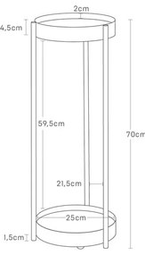 Метална стойка за цветя (височина 70 cm) Tower – YAMAZAKI