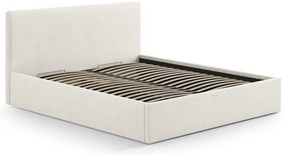 Кремава тапицирана табла за легло 150,5x100 cm Remo – Micadoni