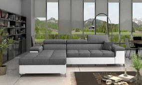 Ъглов диван Osby-Left-Gray-White