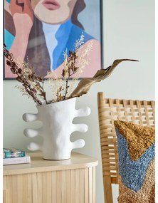 Бяла каменна ваза Pernilla - Bloomingville