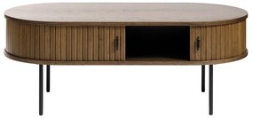 Масичка за кафе от дъб в естествен цвят 60x120 cm Nola - Unique Furniture