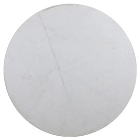 Черно-бяла кръгла трапезна маса с плот от имитация на мрамор ø 120 cm Tomochi – Light &amp; Living