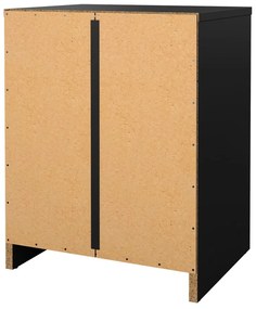 Черно нощно шкафче May – Tvilum