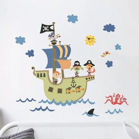Детски стикери за стена Пиратски кораб - Ambiance