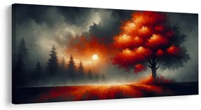 Картина на платно – Дървото на живота при залез
