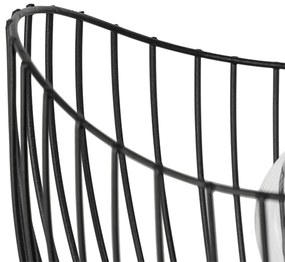 Модерна настолна лампа черна 20 см - Pua