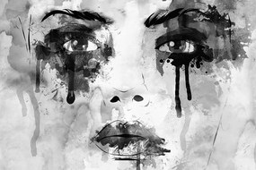 Тапет – Модна жена в черно-бяло