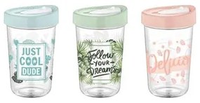 Чаша за смути с различни декори "Rio" 600мл PVC TRITAN M-142005 - Horecano