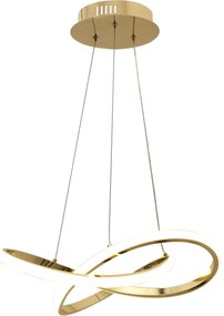 Висяща лампа за таван Ring Nowoczesna LED + Pilot APP390-CP Złota