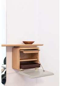 Комплект за коридор в дъбов декор в бял и естествен цвят One More Look - UMAGE