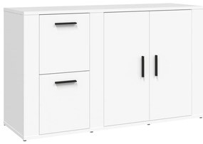 820996 vidaXL Сайдборд, бял, 100x33x59,5 см, инженерно дърво