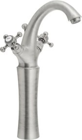 Матово-сребрист стояща батерия за мивка Antea – Sapho