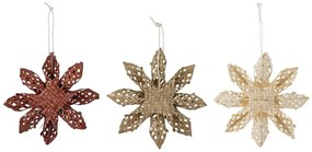 Комплект от 3 бамбукови висящи декорации Hani - Bloomingville