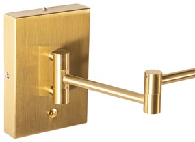 Дизайнерски стенен аплик месинг с LED димър - Notia