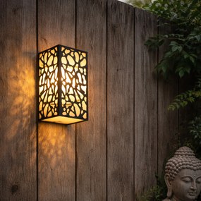 Модерна външна стенна лампа черна IP44 - Nicole