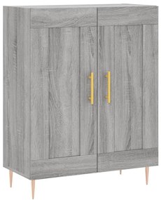 830186 vidaXL Сайдборд, сив сонома, 69,5x34x90 см, инженерно дърво