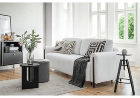 Сив сгъваем/с място за съхранение диван от прежда с примки от букле 244 cm Arcadova – ELTAP