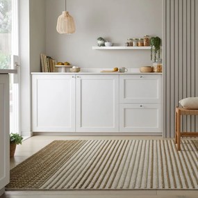 Зелен килим от шенил подходящ за пране 120x160 cm Elton – Flair Rugs