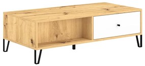 Холна маса SULA дъб Artisan/бяла