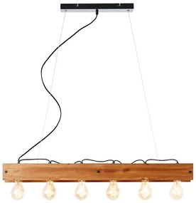 Brilliant - Пендел CALANDRA 6xE27/42W/230V бор