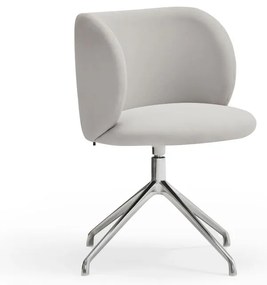 Светлосив тапициран трапезен стол Mogi – Teulat