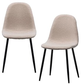 Бежови трапезни столове в комплект от 2 Marije - WOOOD
