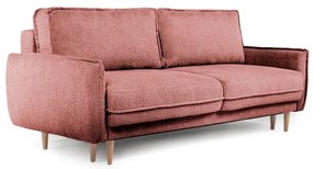 Червен разтегателен диван от плат букле 215 cm Patti - Bonami Selection