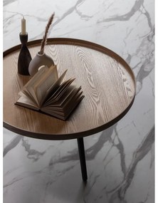 Масичка за кафе в бежово и черно, ø 78 cm Mesa - WOOOD